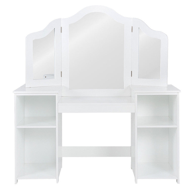 2-in-1 Detachable Design Kids Vanity Dressing Table
