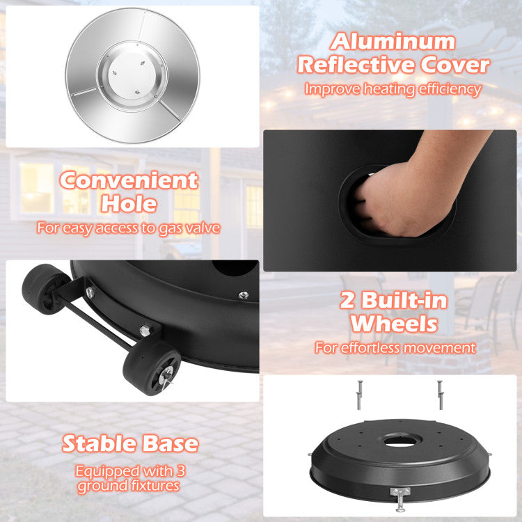 50000 BTU Propane Patio Heater with Round Table Design