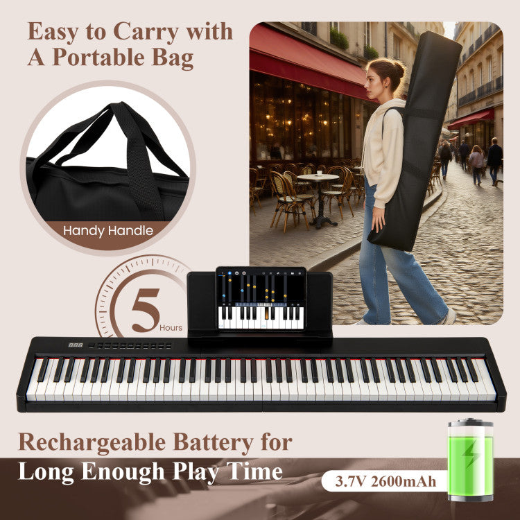 88 Keys Velocity-Sensitive Piano Keyboard with French DREAM Audio Source