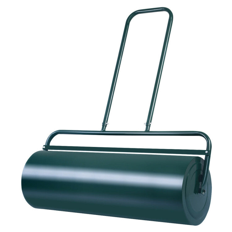 24 x 13 Inch Heavy-Duty Tow Lawn Roller Water Filled Metal Push Roller