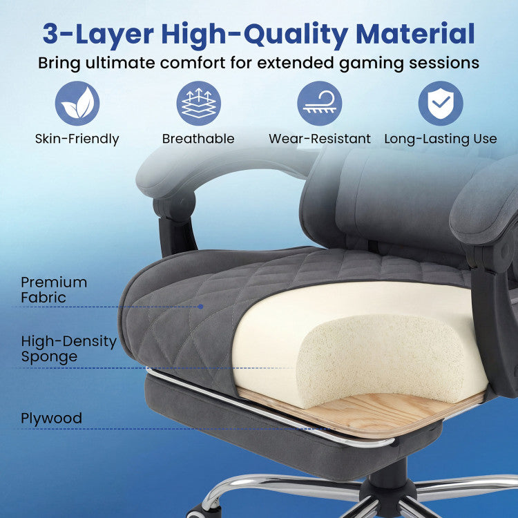 Gaming Chair Height Adjustable Computer Chair with Headrest and Lumbar Support