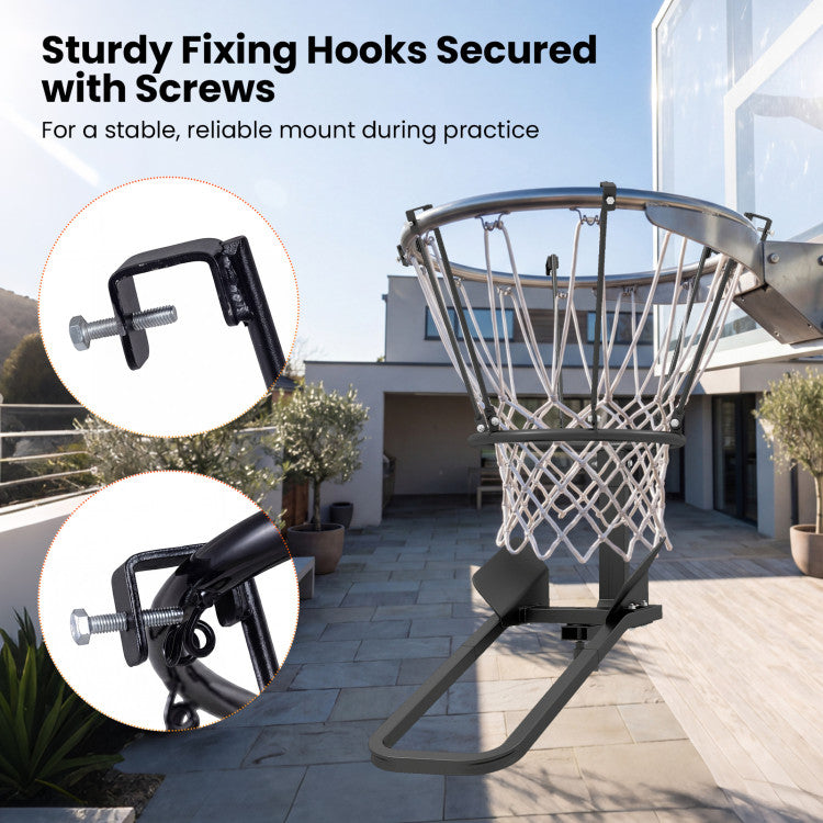 Heavy-Duty Basketball Return Attachment with 6 Sturdy Hooks