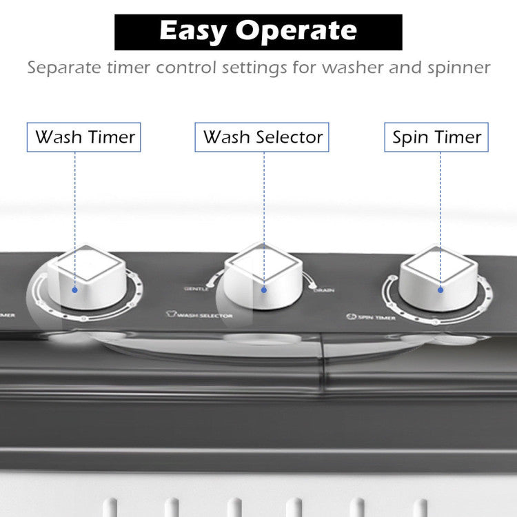 Portable Washing Machine for Dorms and Apartment