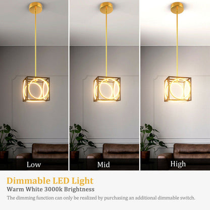 Modern LED Pendant Light with 42 Inches Adjustable Suspender