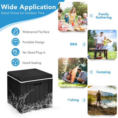 4-in-1 10 Gallon Storage Cooler for Picnic and Outdoor Activities