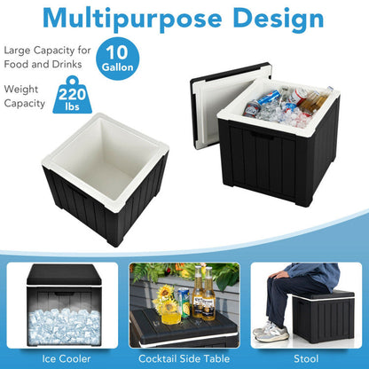 4-in-1 10 Gallon Storage Cooler for Picnic and Outdoor Activities