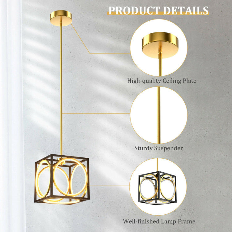 Modern LED Pendant Light with 42 Inches Adjustable Suspender