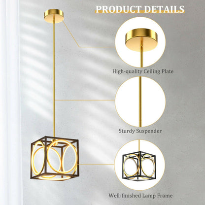 Modern LED Pendant Light with 42 Inches Adjustable Suspender