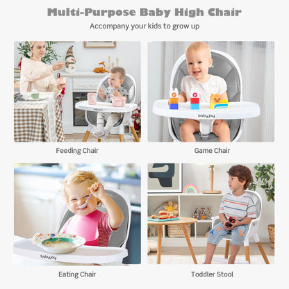 4-in-1 Convertible Baby High Chair Infant Feeding Chair