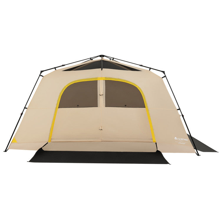 10 Person Instant Cabin Camping Tent with Rainfly 13 ft x 9 ft Portable Large Family Tent