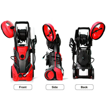 3000 PSI Electric High Pressure Washer with 5 Nozzles and Hose Reel