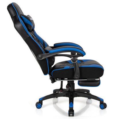 Adjustable Gaming Chair with Footrest for Home Office