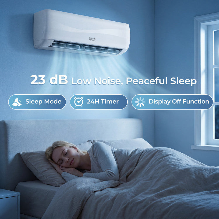 Blast Series 12000 BTU 17 SEER2 208-230V Mini Split Air Conditioner with Heat Pump