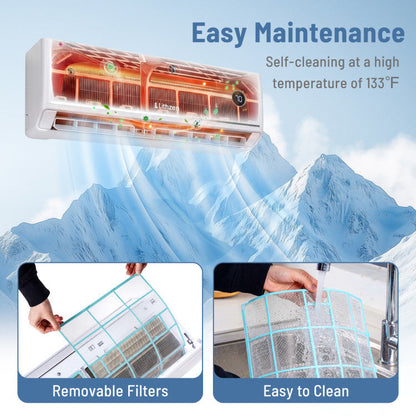 12000 BTU 18.1 SEER2 115V Mini Split Air Conditioner Works with Alexa