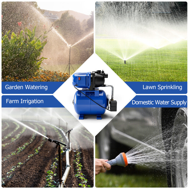 1200 W Garden Water Pump Shallow Well Pressurized Irrigation