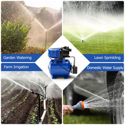 1200 W Garden Water Pump Shallow Well Pressurized Irrigation