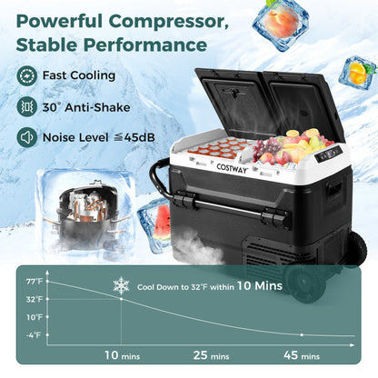Dual Zone 12V Car Refrigerator for Vehicles Camping Travel Truck RV Boat Outdoor