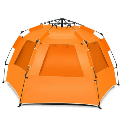 3-4 Person Easy Pop-Up Beach Tent UPF 50+ Portable Sun Shelter