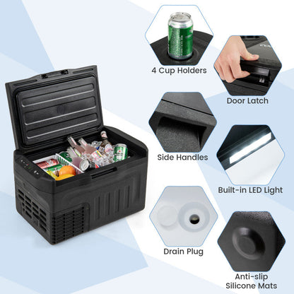 12V Car Refrigerator 23/32/42QT with Touch Panel and Removable Divider