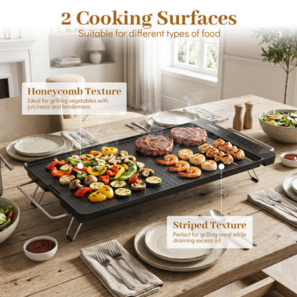 1300W Indoor Electric Grill with Removable Touch Panel