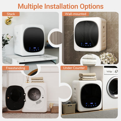 Portable Clothes Dryer Compact Drying Machine 800W Electric Laundry Dryer