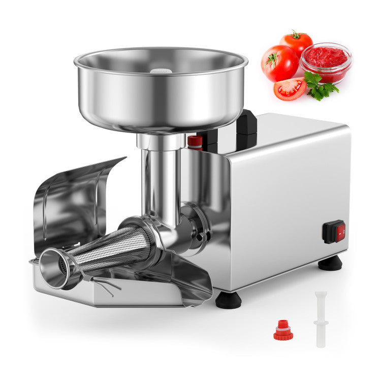 450W Electric Tomato Strainer Commercial Grade Food Mill Stainless Steel Sauce Maker