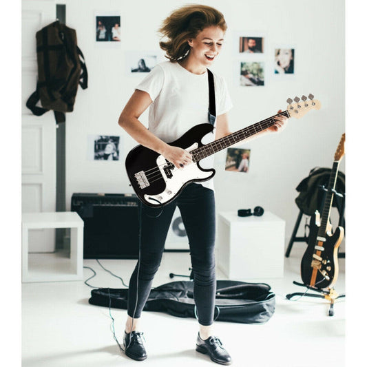 Electric Bass Guitar Full Size 4 String Strap Guitar