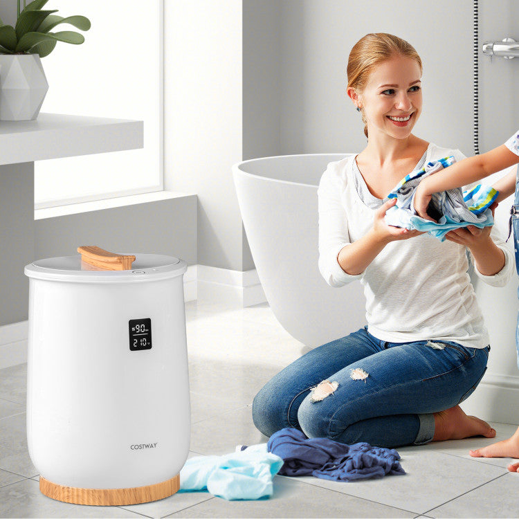 20L Large Heated Towel Warmer with LED Display and Button Control