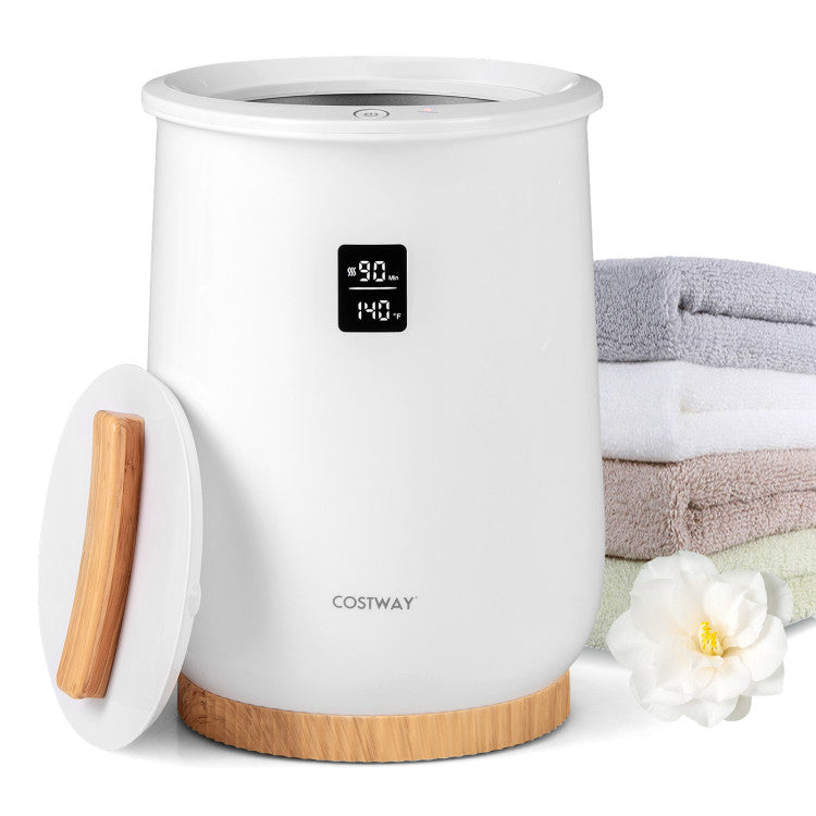 20L Large Heated Towel Warmer with LED Display and Button Control