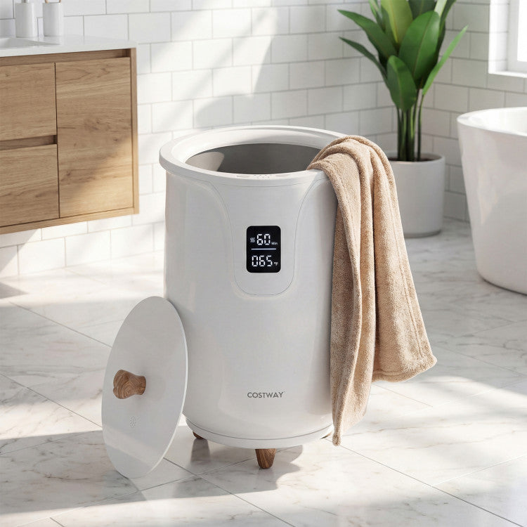 20 L Large Blanket and Towel Warmer with 3 Heat Levels for Bathroom