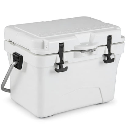 20 Quart Portable Hard Cooler with Built-in Ruler and Bottle