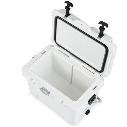 20 Quart Portable Hard Cooler with Built-in Ruler and Bottle