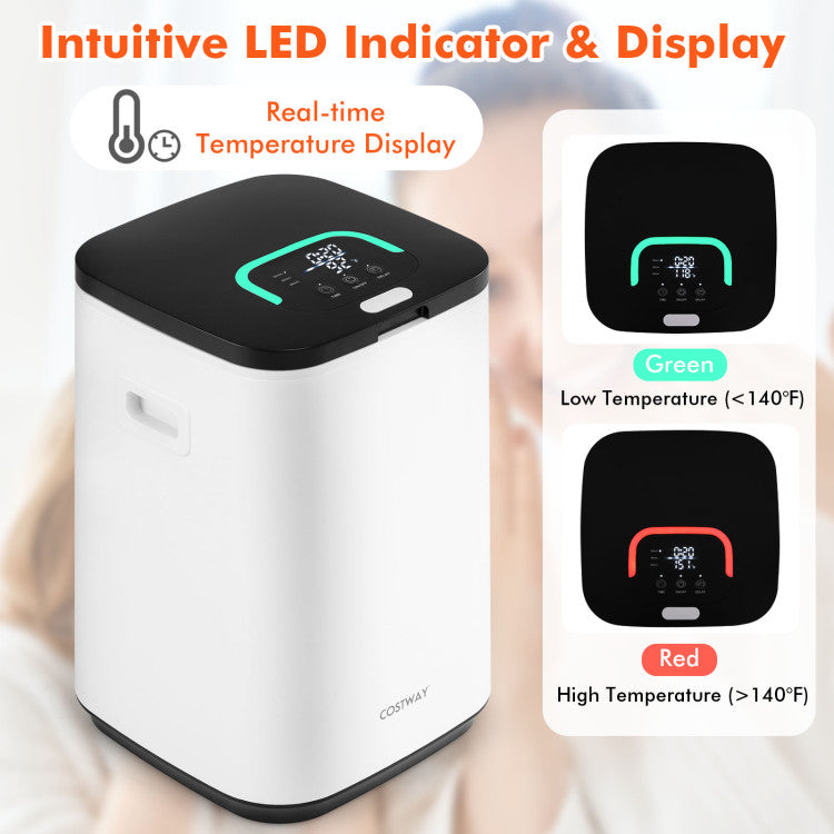 23L Large Hot Towel Heater with Rapid Heating and Adjustable Timer