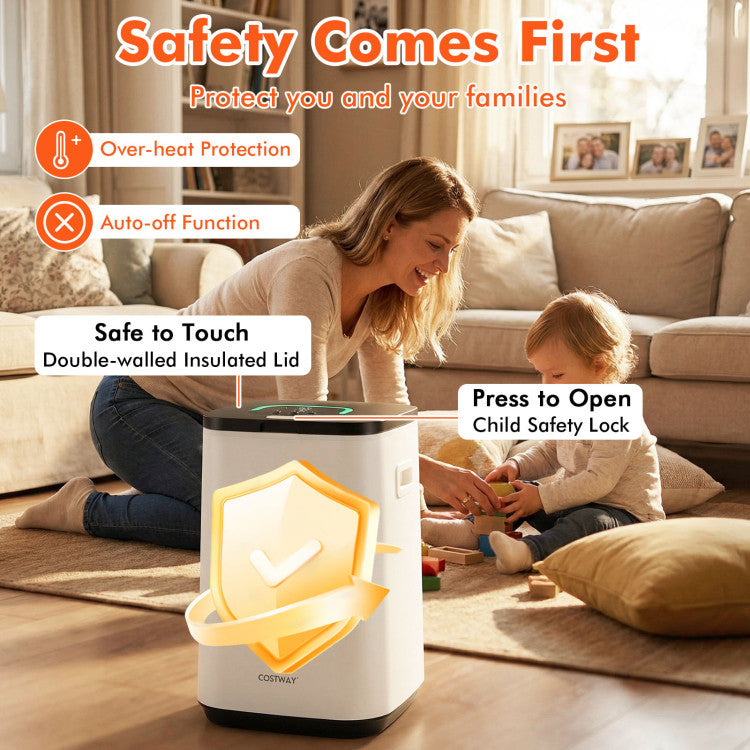 23L Large Hot Towel Heater with Rapid Heating and Adjustable Timer