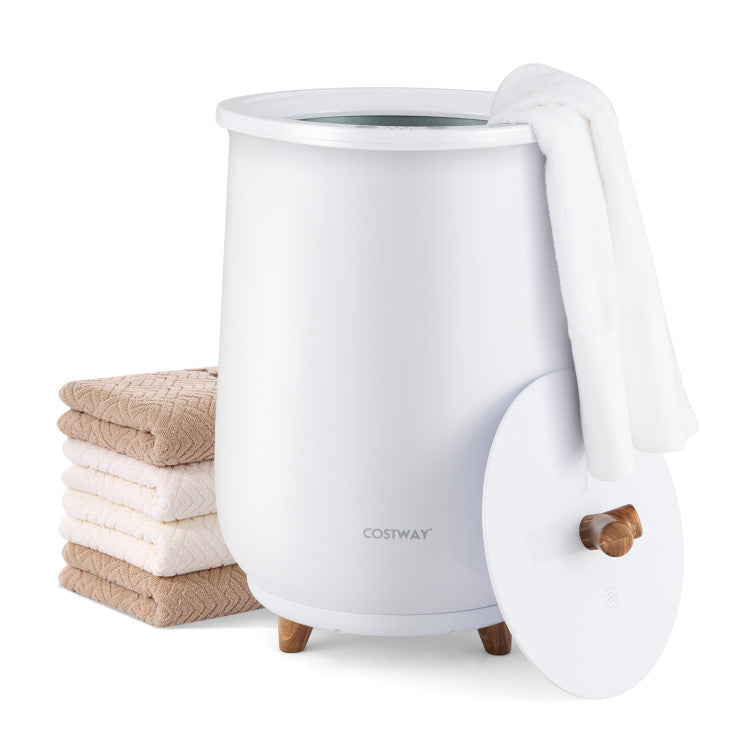 23L Large Luxury Bucket-Style Towel Warmer with Fragrant Disc Holder