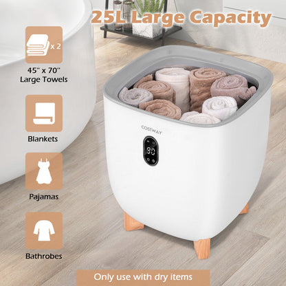 25L Towel Warmer Bucket with 2 Temperature Settings and Auto Shut Off