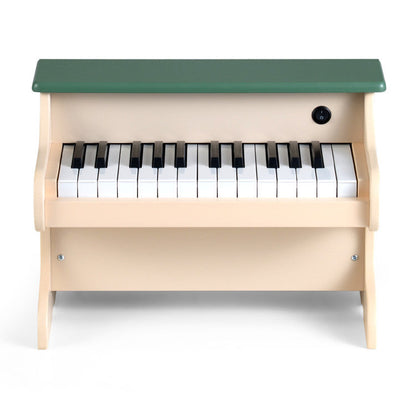25 Keys Kids Piano Keyboard Wooden Digital Piano Toy with Removable Music Stand