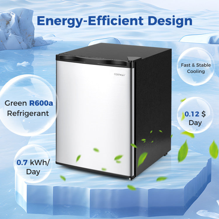2.1 Cu.Ft Small Freezer with Reversible Single Door Energy Saving