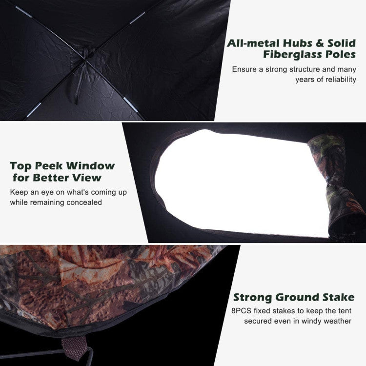 Portable Pop up Ground Camo Blind Hunting Enclosure