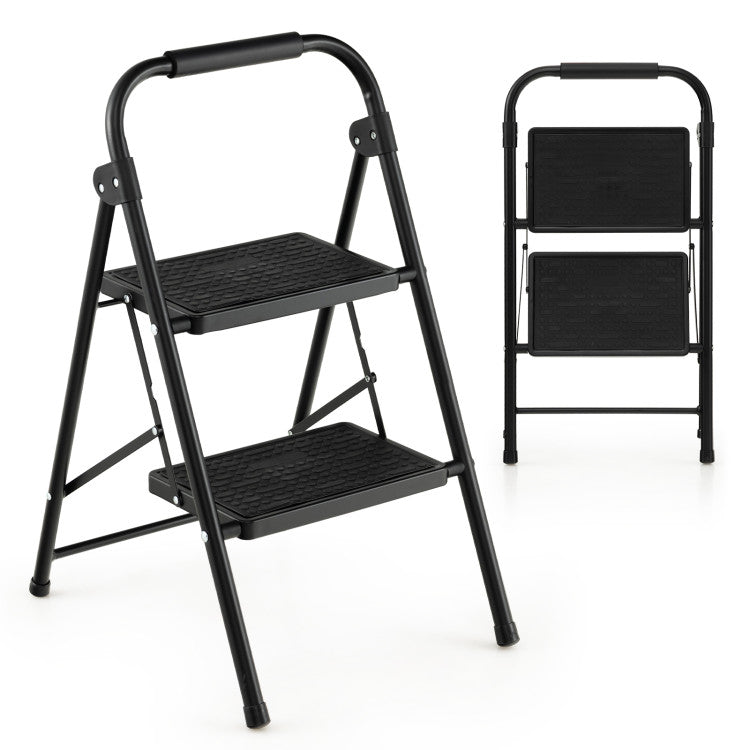 2-Step/3-Step Ladder with Wide Anti-Slip Pedal