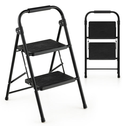 2-Step/3-Step Ladder with Wide Anti-Slip Pedal