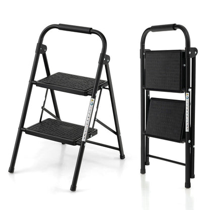 2-Step/3-Step Ladder with Wide Anti-Slip Pedal