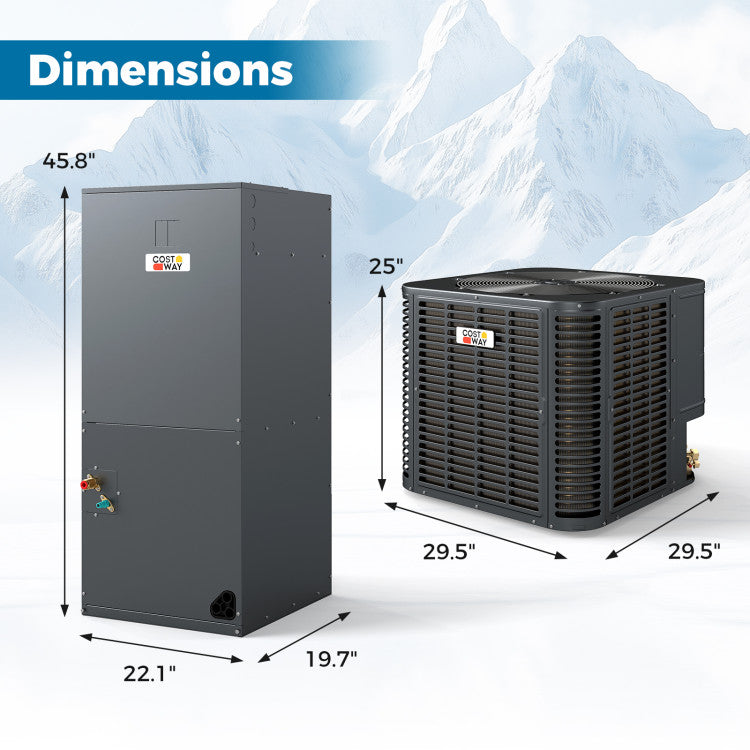 2 to 3 Ton 18.6-20 SEER2 Ultra-Low Temperature Heat Pump System (Operates down to -4°F)