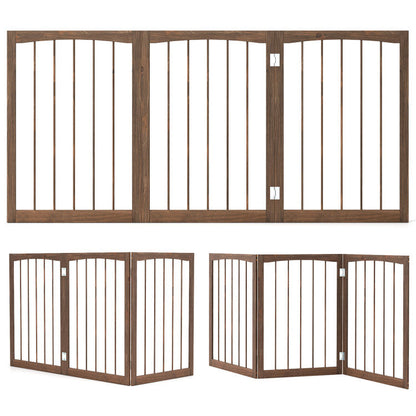 30 Inch Tall Wooden Pet Fence for Cats Small and Medium Dogs
