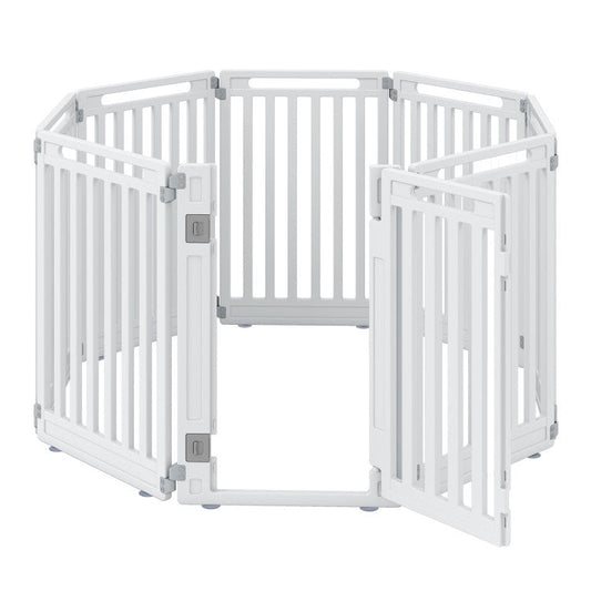 31.5" Height Indoor Outdoor Dog Playpen with 8 Panels
