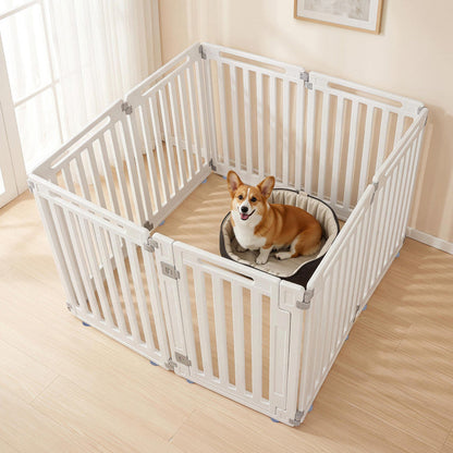 31.5" Height Indoor Outdoor Dog Playpen with 8 Panels