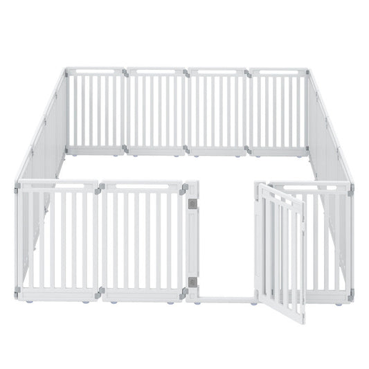 31.5" Height Indoor Outdoor Dog Playpen with 16 Panels