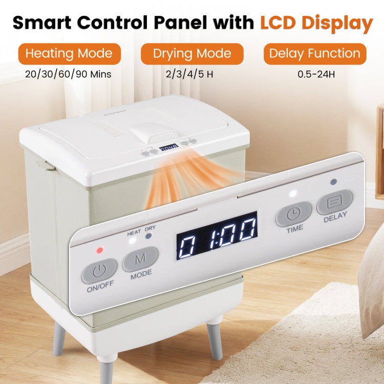 35L Large Towel Warmer with Heating and Drying Modes for Bathroom