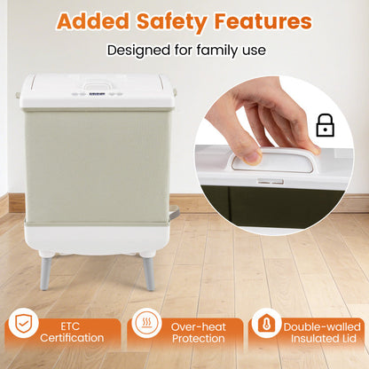 35L Large Towel Warmer with Heating and Drying Modes for Bathroom