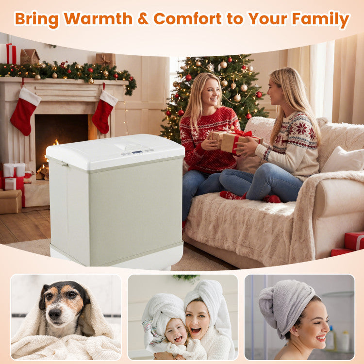 35L Large Towel Warmer with Heating and Drying Modes for Bathroom